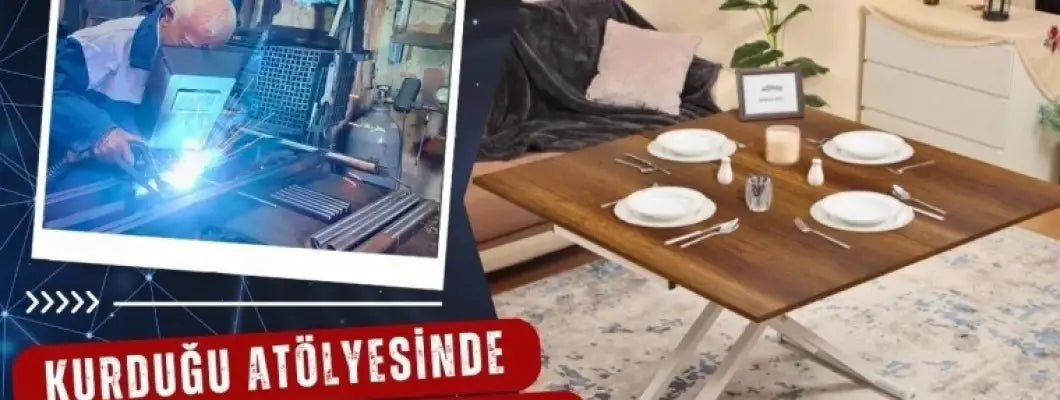 Kurduğu Atölyede Akıllı Sehpa Üretiyor