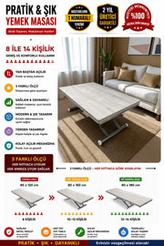 Intelligent Table with Side Opening | Lisbon MDF & Chrome Legs