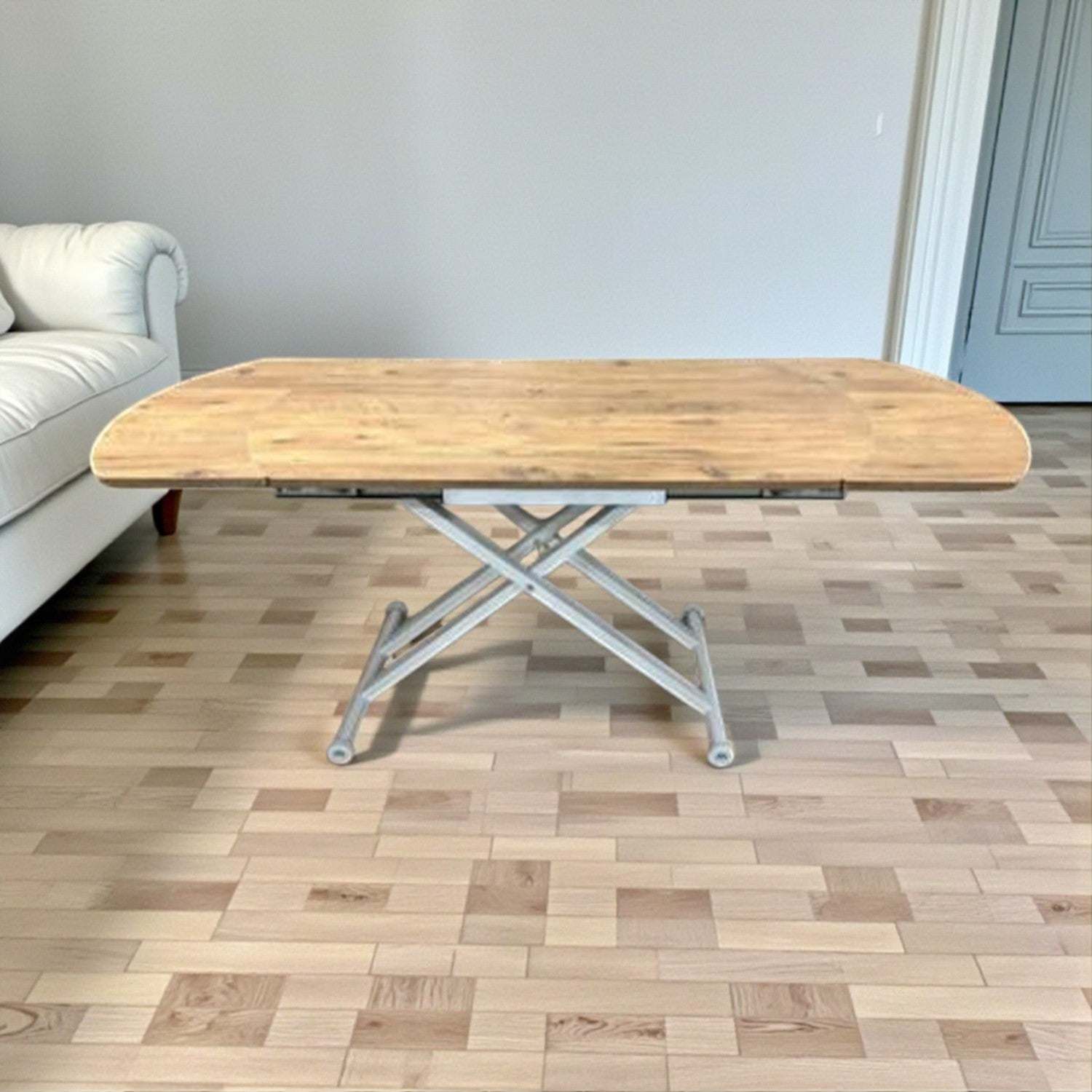 Oval Smart Extending Table | Efes Glass & White
