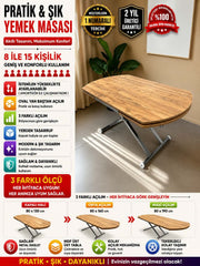 Oval Side Opening Smart Table | Efes Glass & Chrome