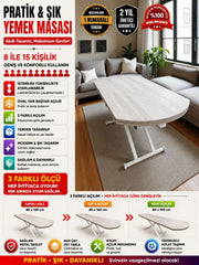 Oval Side-Opening Smart Table | Lisbon MDF & White