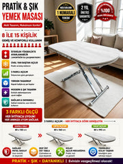 Oval Side-Opening Smart Table | Lisbon MDF & Chrome