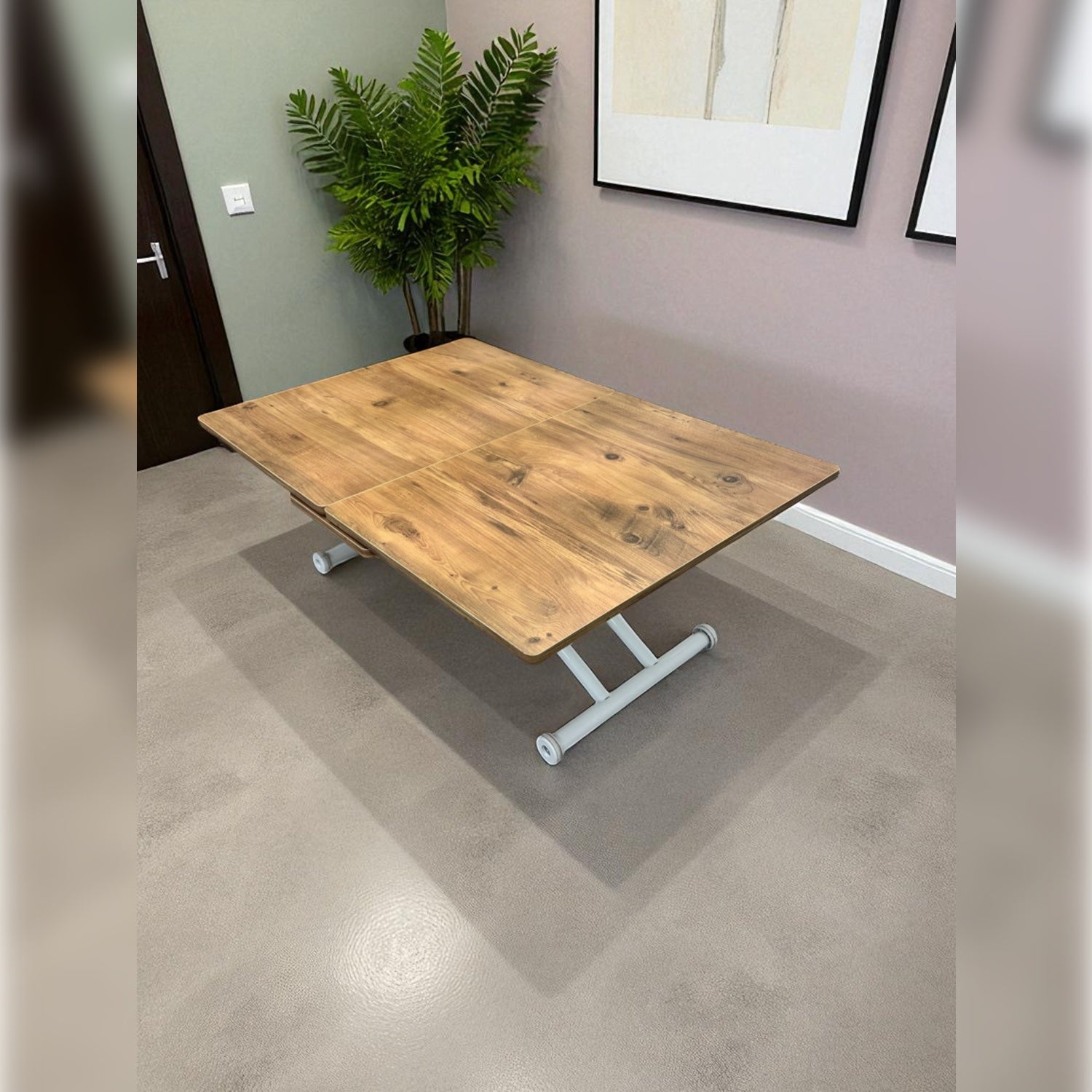 Smart Square Extending Table | EfesCam MDF & White