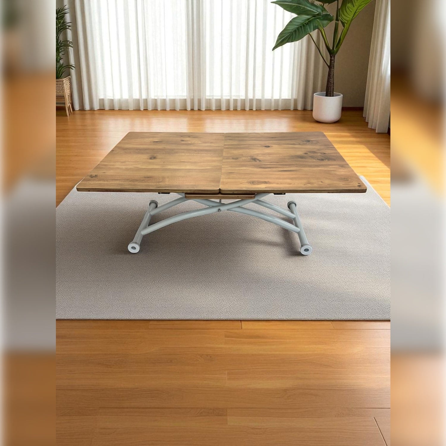 Smart Square Extending Table | EfesCam MDF & White