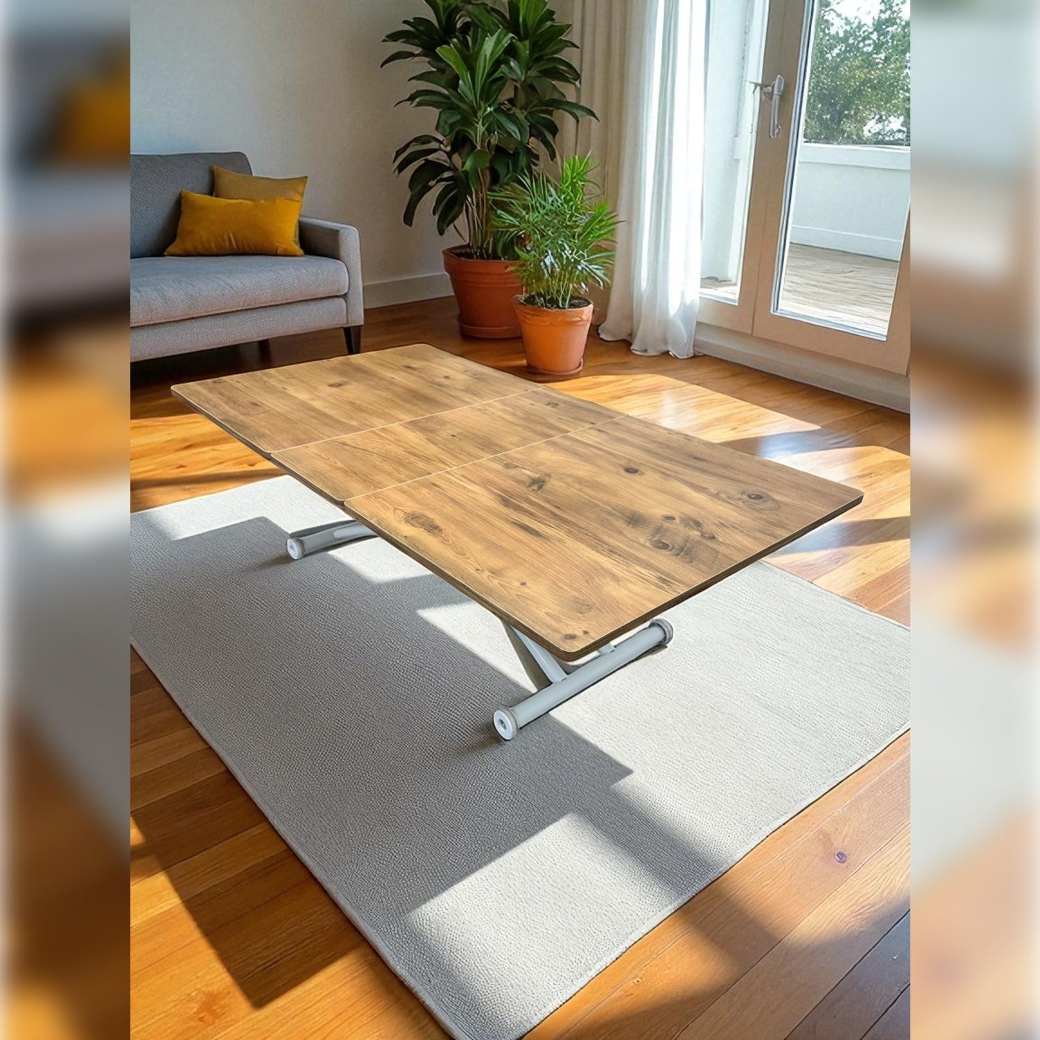 Smart Square Extending Table | EfesCam MDF & White