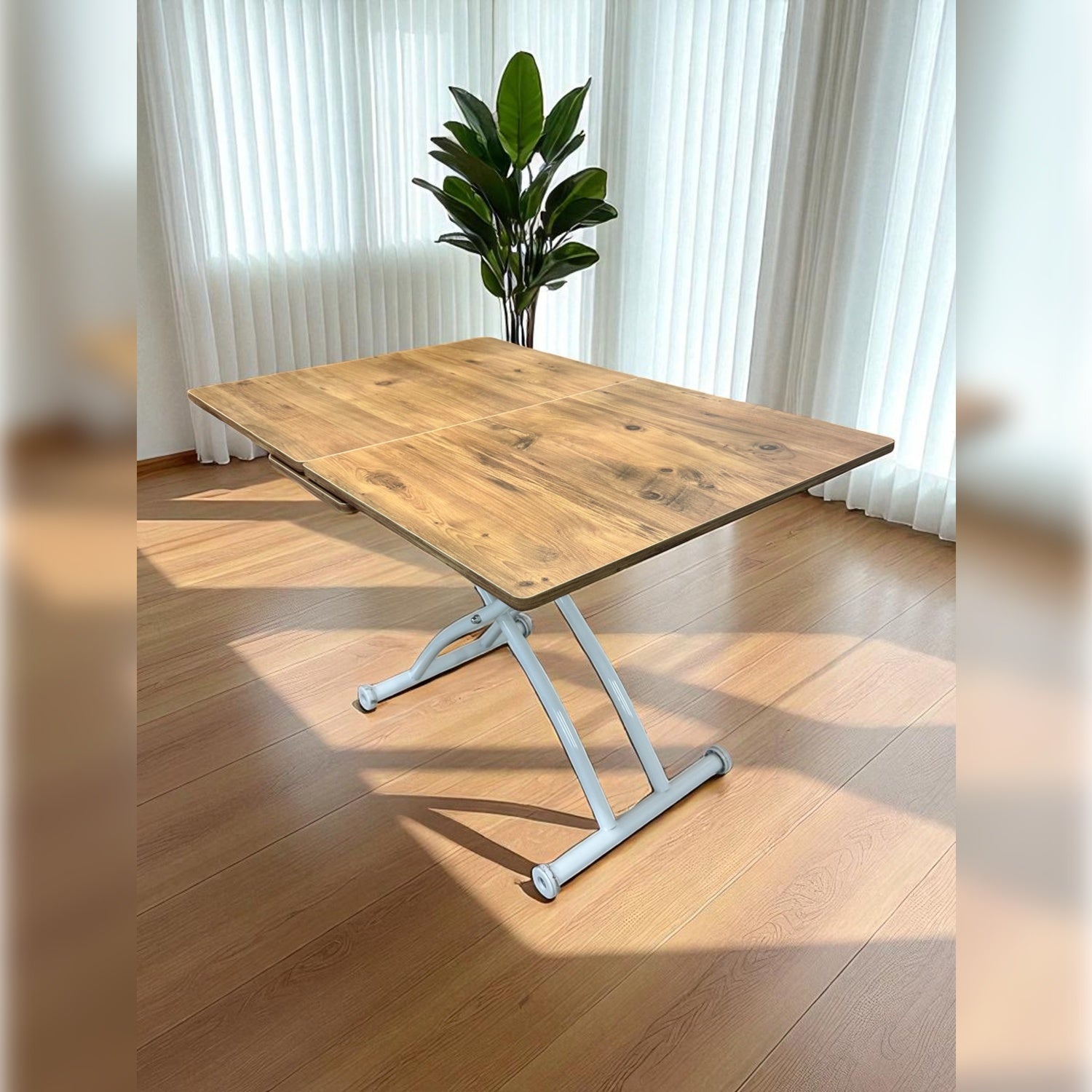 Smart Square Extending Table | EfesCam MDF & White