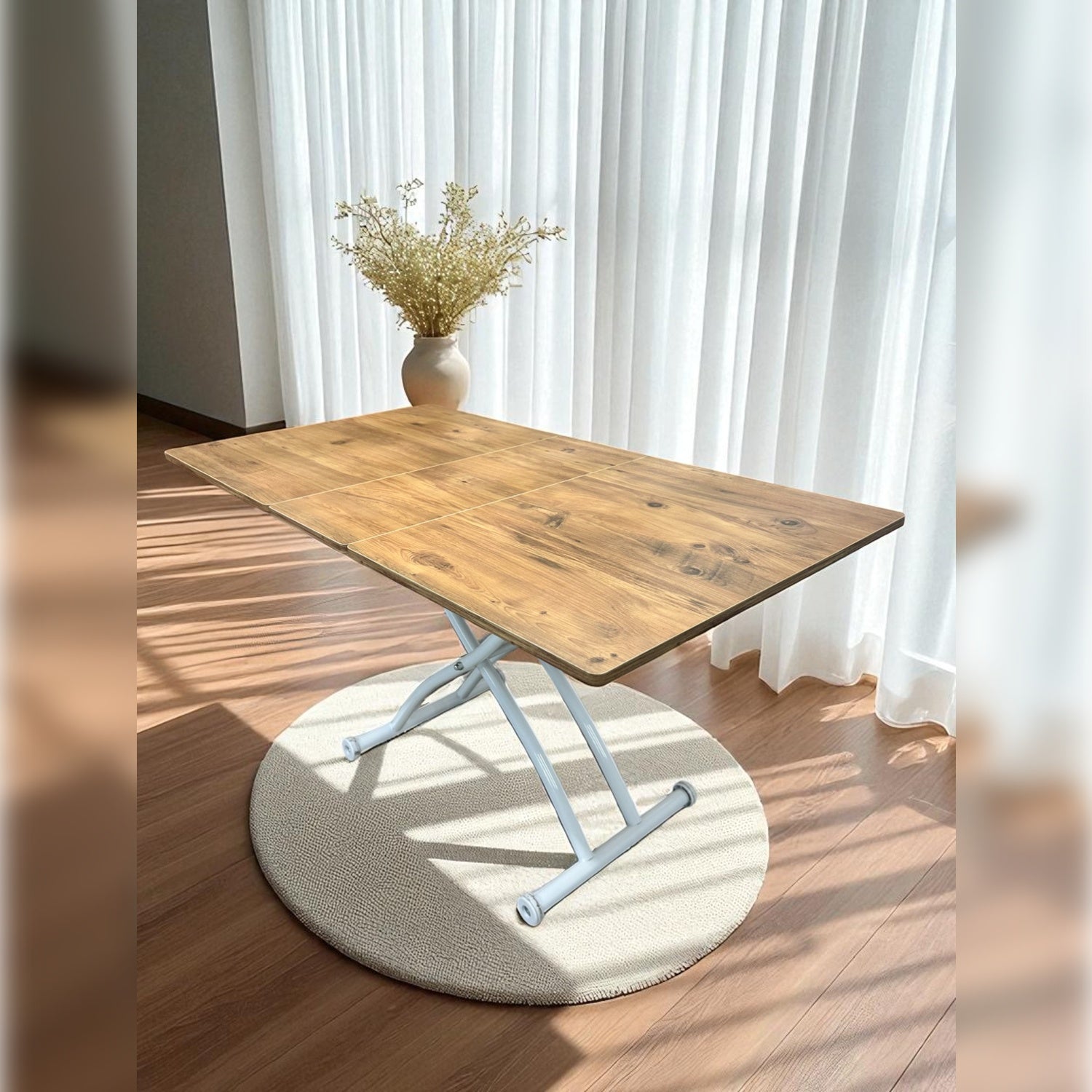 Smart Square Extending Table | EfesCam MDF & White