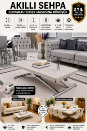 Home Smart Coffee Table – Lisbon MDF Top & Chrome Plated Metal Legs