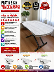 Oval Side-Opening Smart Table | Lisbon MDF & Black