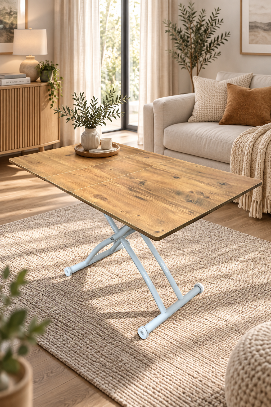 Smart Square Extending Table | EfesCam MDF & White