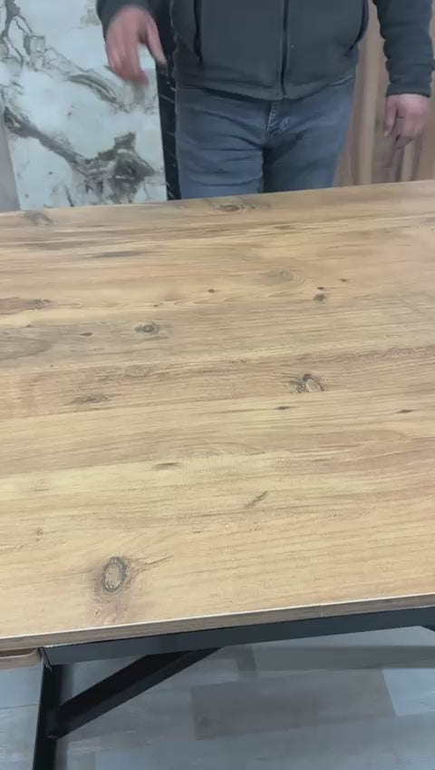 Load video: Oval Side-Opening Smart Table | Efes Glass &amp; Black