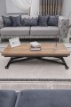 Home Üst Tabla Mdf Urartu Oval Köşe Alt Ayak Siyah Renk