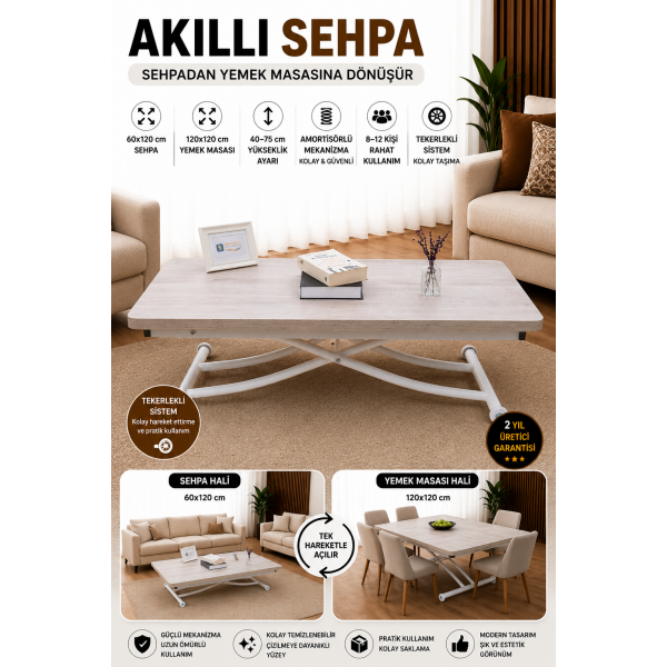 Juppo Üst Tabla Mdf Lizbon Oval Köşe Alt Ayak Yuvarlak Beyaz İçe Kıvrım