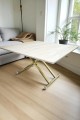 Home Üst Tabla Mdf  Traverten  Oval Köşe Alt Ayak Gold Kaplama