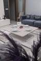 Juppo Üst Tabla Mdf Lizbon Oval Köşe Alt Ayak Yuvarlak Beyaz İçe Kıvrım