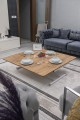 Juppo Üst Tabla Mdf EfesÇam Oval Köşe Alt Ayak Yuvarlak Beyaz İçe Kıvrım